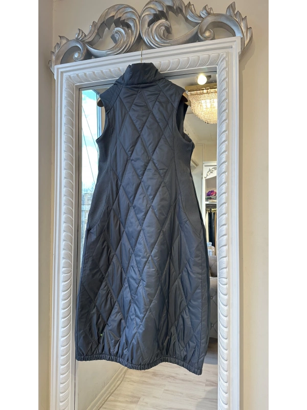 İNVEE 6916 Kapitone Yelek - Koyu Gri