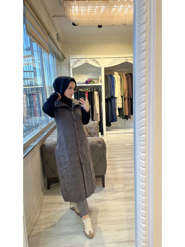 İNVEE 6916 Kapitone Haki Yelek