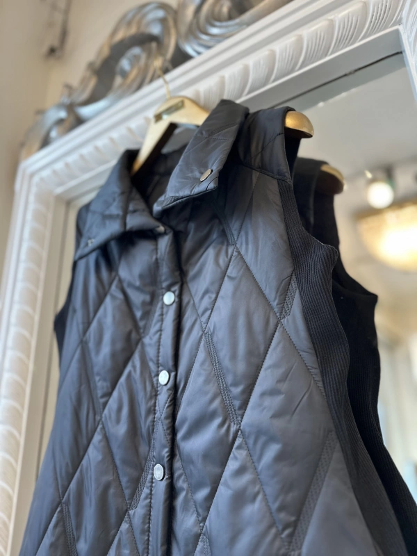 İNVEE 6916 Kapitone Siyah Yelek