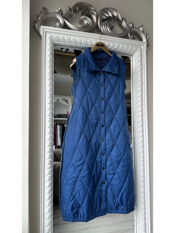 İNVEE 6916 Kapitone Yelek - İndigo