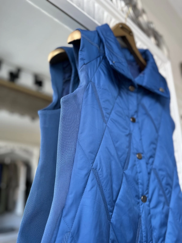 İNVEE 6916 Kapitone Yelek - İndigo