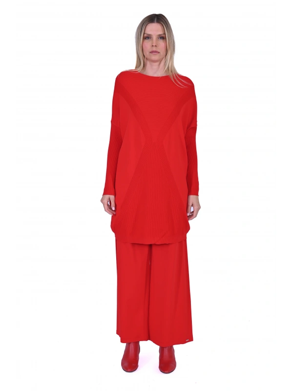 İNVEE 6923 Kırmızı Tunik