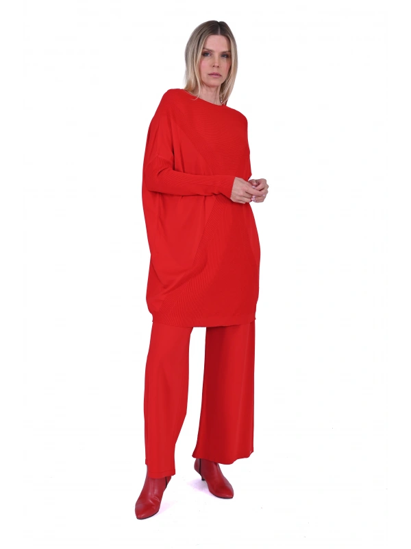 İNVEE 6923 Kırmızı Tunik