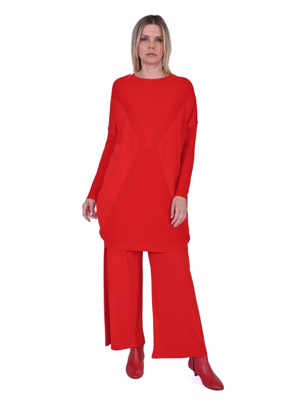 İNVEE 6923 Kırmızı Tunik