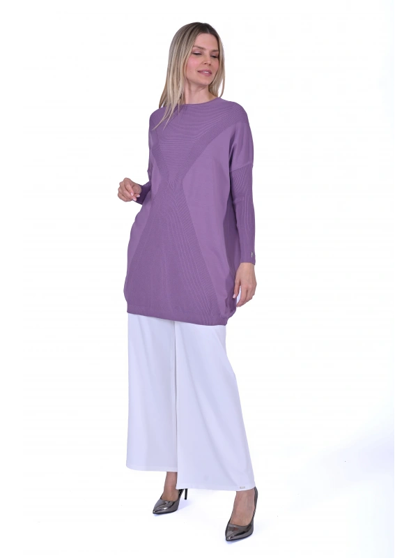İNVEE 6923 Lila Tunik