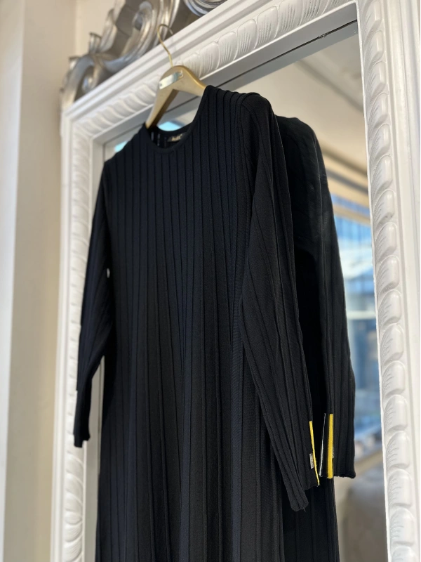 INVEE 6924 Siyah Triko Elbise