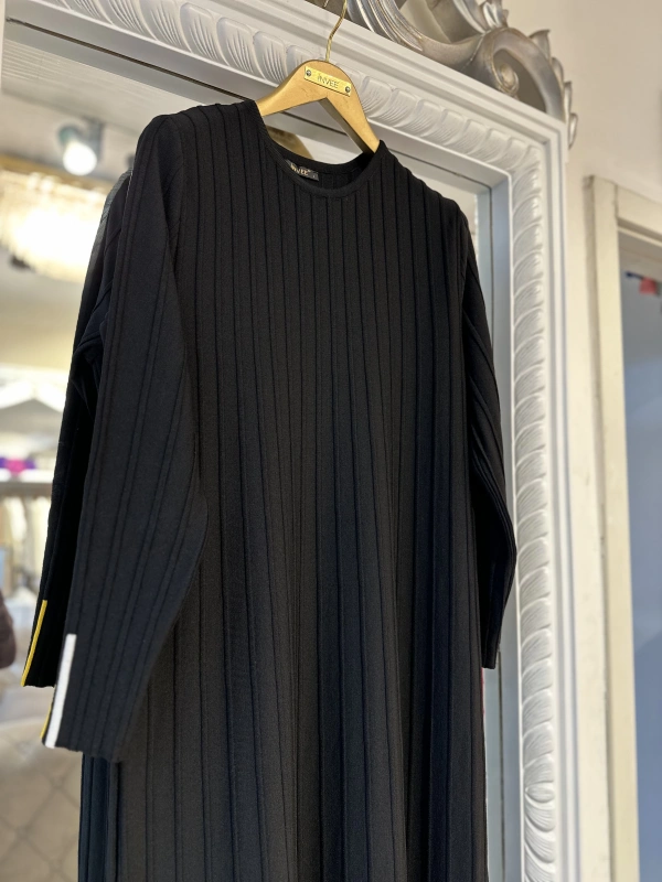 INVEE 6924 Siyah Triko Elbise