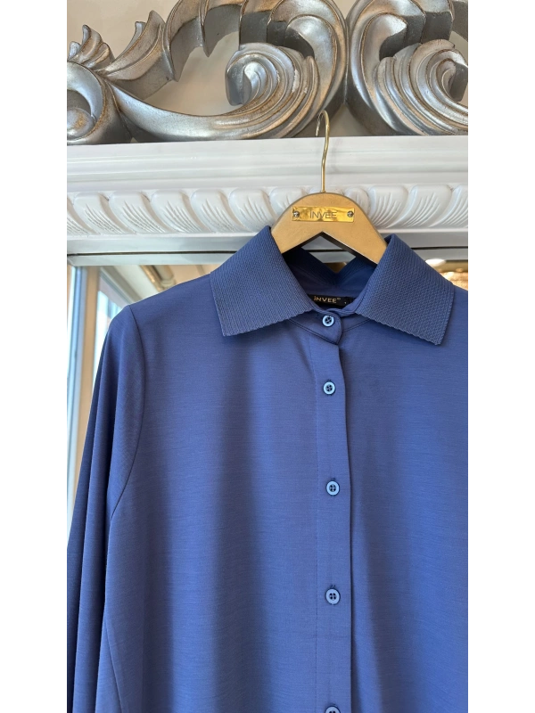İNVEE 6926 İndigo Tunik