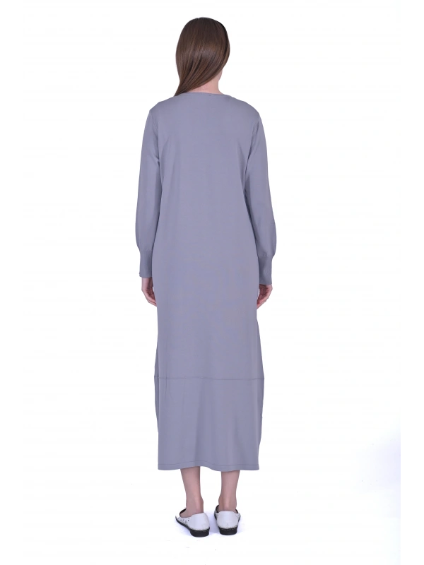 İNVEE Gri Triko Elbise