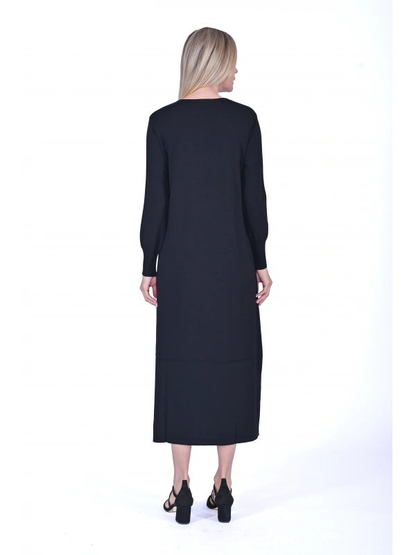 İNVEE Siyah Triko Elbise