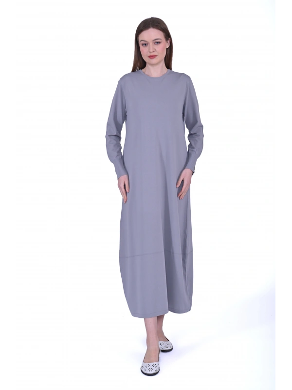 İNVEE Gri Triko Elbise