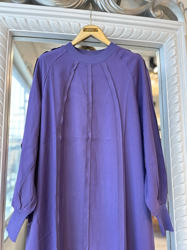 İNVEE 6936 Mor Modal Elbise