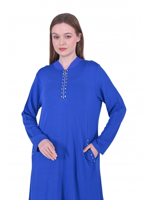 İNVEE 6937 İki İplik Sax Elbise