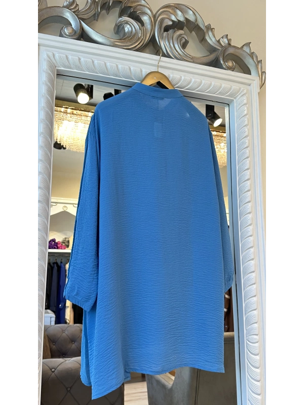 İNVEE 6941 Mavi Caz Gömlek