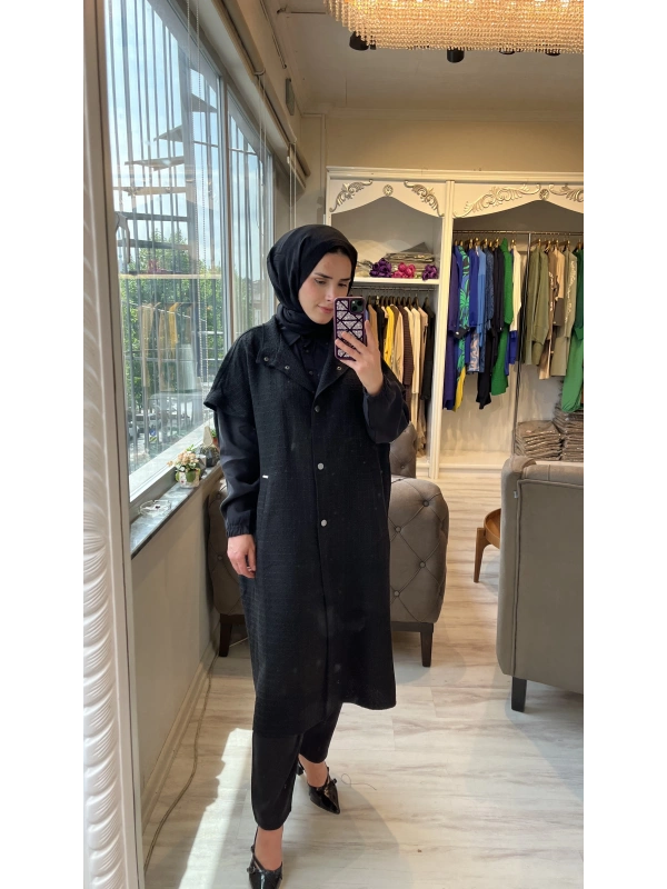 İNVEE 6946 Siyah Tüvit Yelek