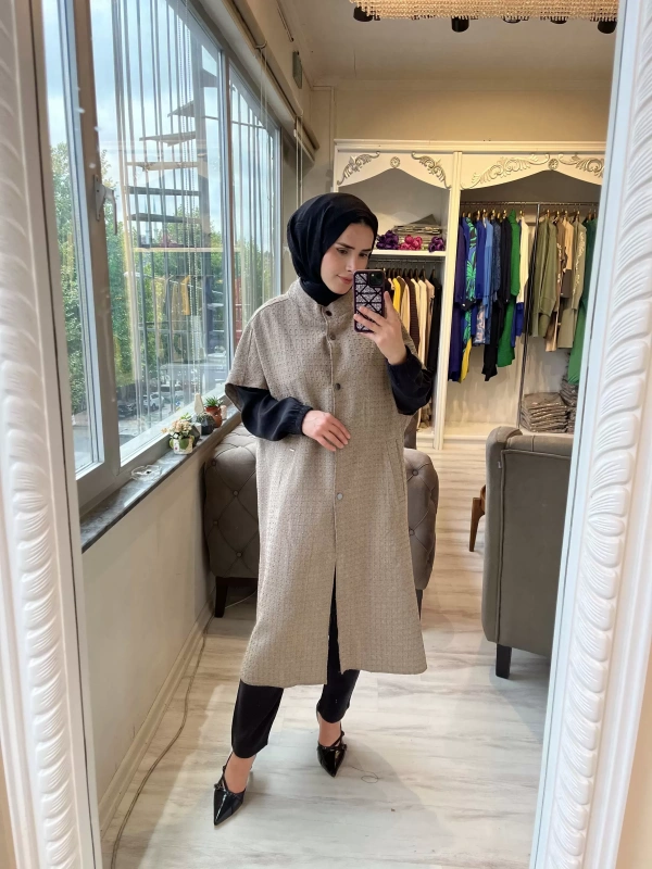 İNVEE 6946 Vizon Tüvit Yelek