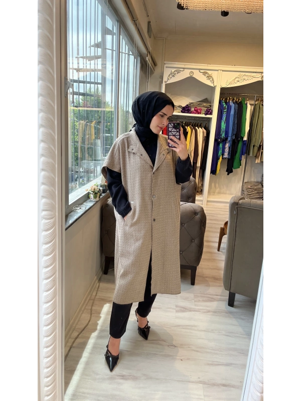 İNVEE 6946 Vizon Tüvit Yelek