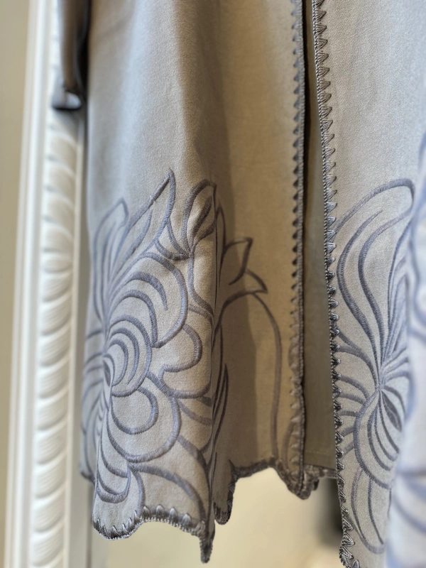 İNVEE 6949 Nakışlı Kaşe Kap - Vizon