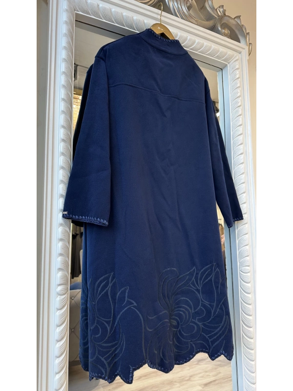 İNVEE 6949 Nakışlı Kaşe Kap - Lacivert