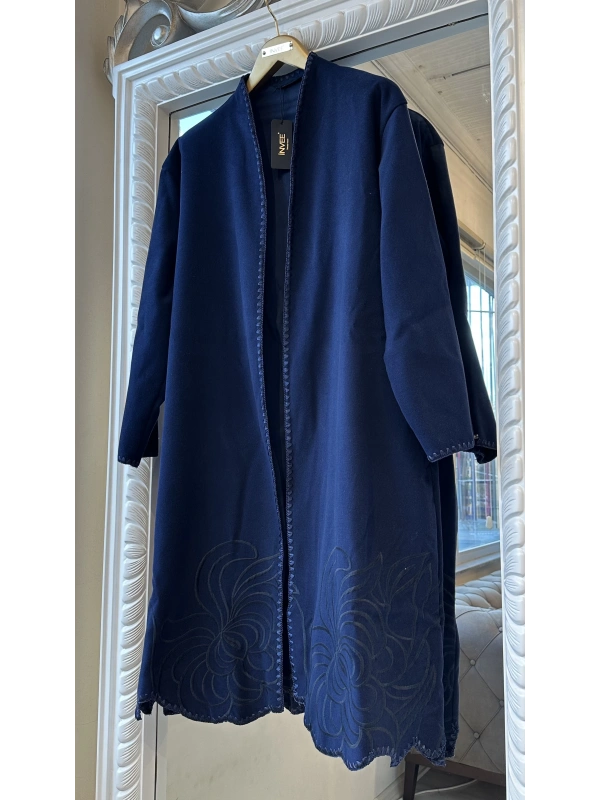 İNVEE 6949 Nakışlı Kaşe Kap - Lacivert