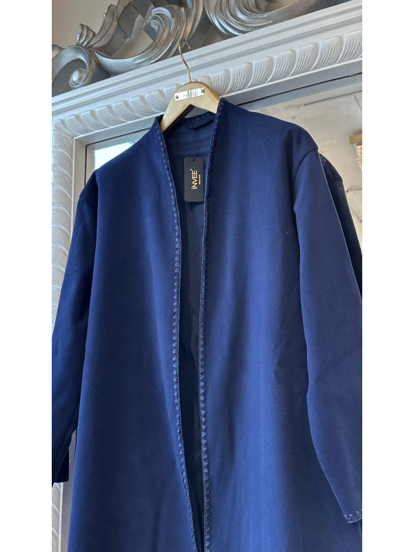 İNVEE 6949 Nakışlı Kaşe Kap - Lacivert