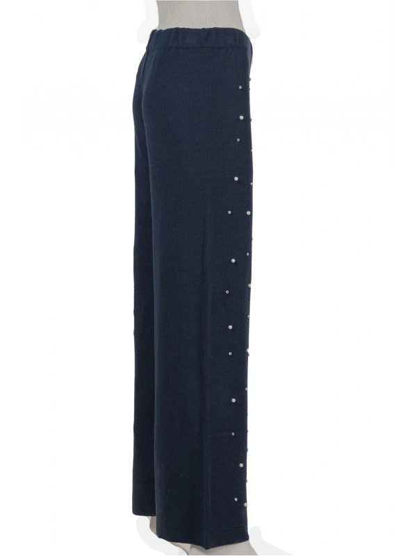 İNVEE 6950 İncili Triko Pantolon - İndigo