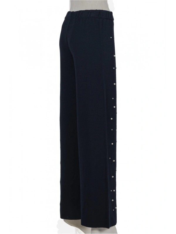 İNVEE 6950 İncili Triko Pantolon - Lacivert