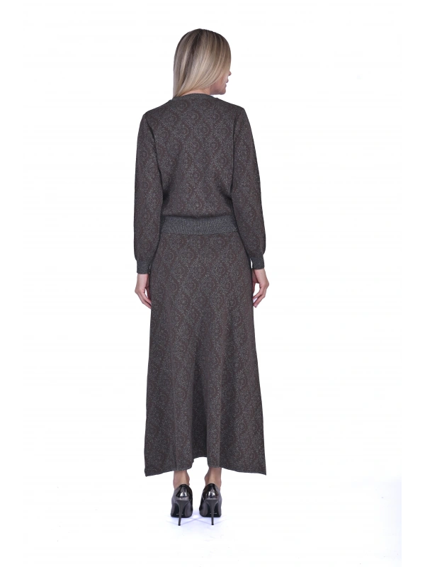 İNVEE 6951 Yün Karışımlı Triko Takım - Vizon