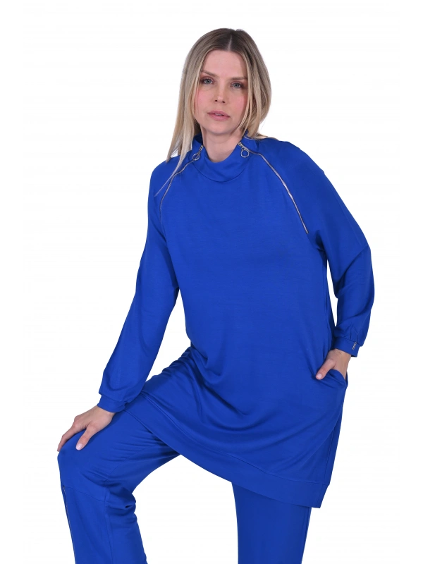 İNVEE 6956 İki İplik Eşofman Takımı - Sax