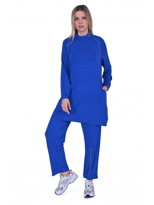 İNVEE 6956 İki İplik Eşofman Takımı - Sax