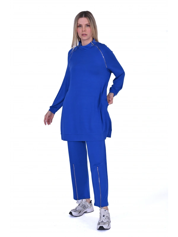 İNVEE 6956 İki İplik Eşofman Takımı - Sax