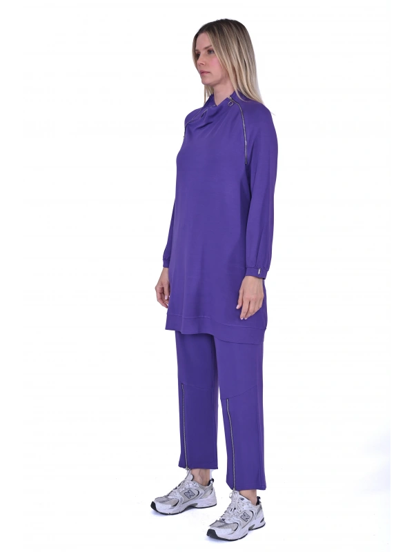 İNVEE 6956 İki İplik Eşofman Takımı - Mor