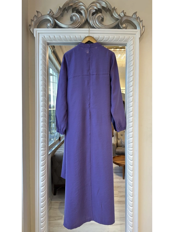 INVEE 6958 Modal Kumaş Mor Elbise