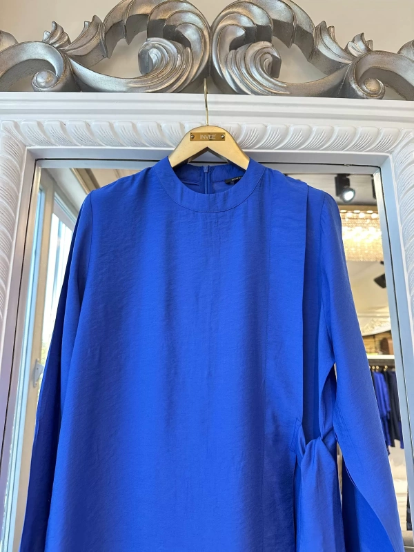 INVEE 6958 Modal Kumaş Sax Elbise