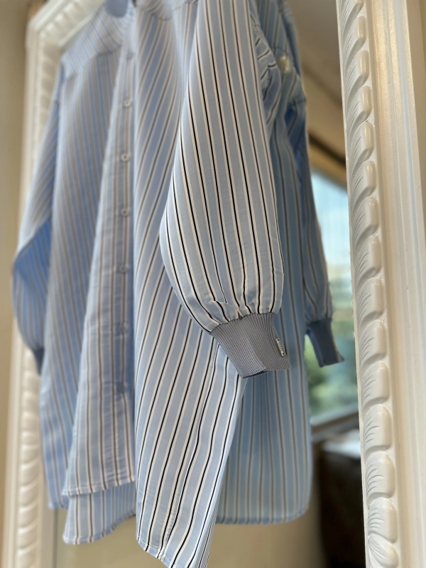 INVEE 6970 Mavi Çizgili Gömlek