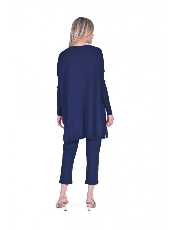 İNVEE 6976 Triko Tunik - Lacivert