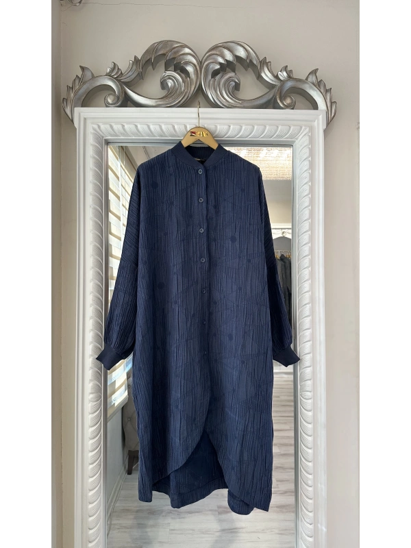 İNVEE 6982 Lacivert Modal Tunik