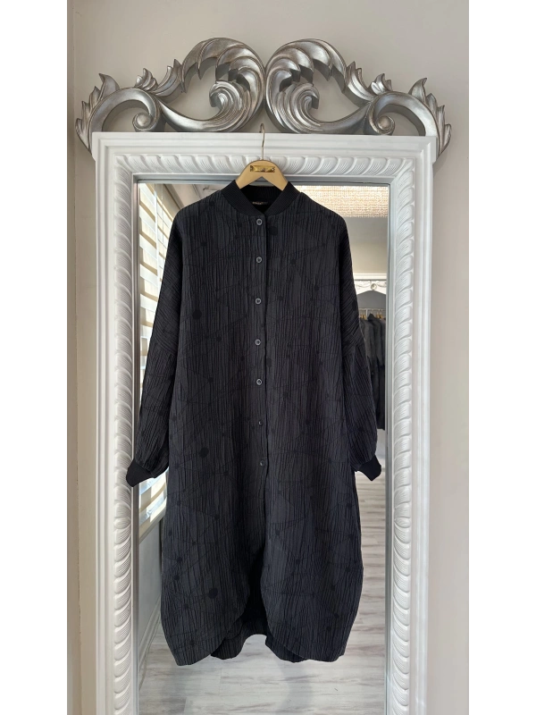 İNVEE 6982 Siyah Modal Tunik