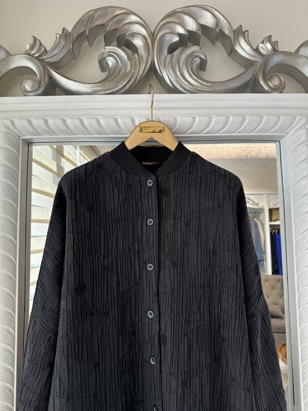 İNVEE 6982 Siyah Modal Tunik