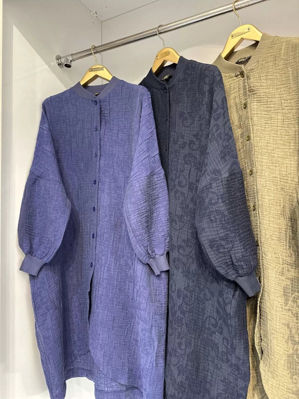 İNVEE 6982 İndigo Modal Tunik