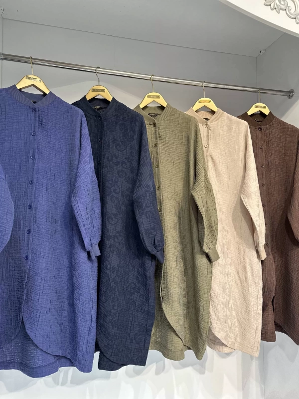 İNVEE 6982 İndigo Modal Tunik