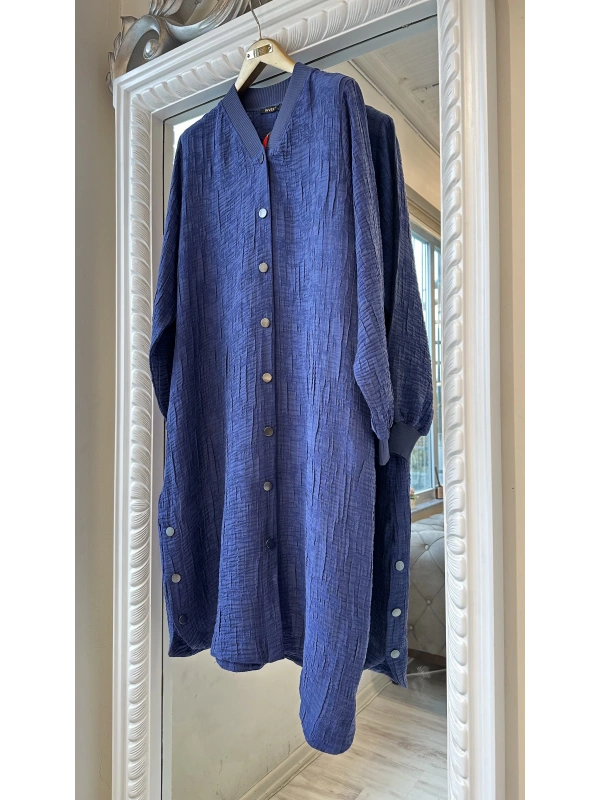 İNVEE 6983 İndigo Kap