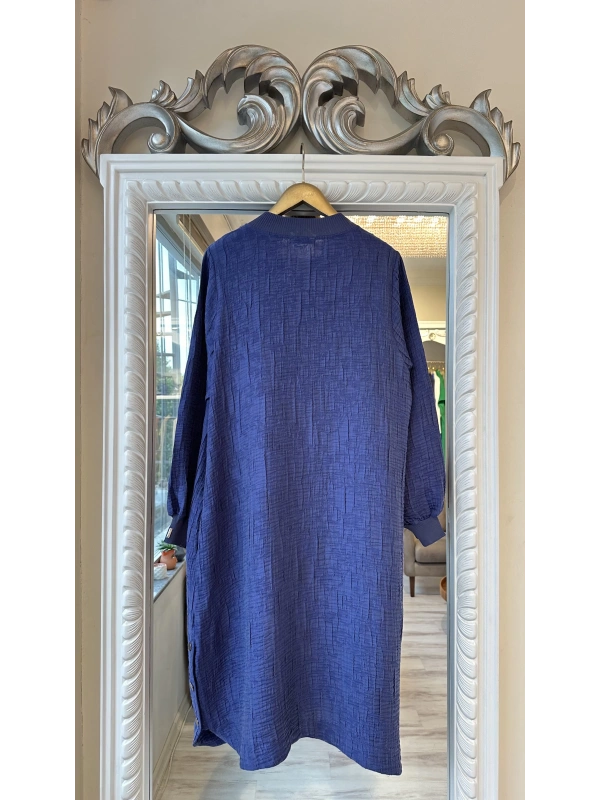 İNVEE 6983 İndigo Kap