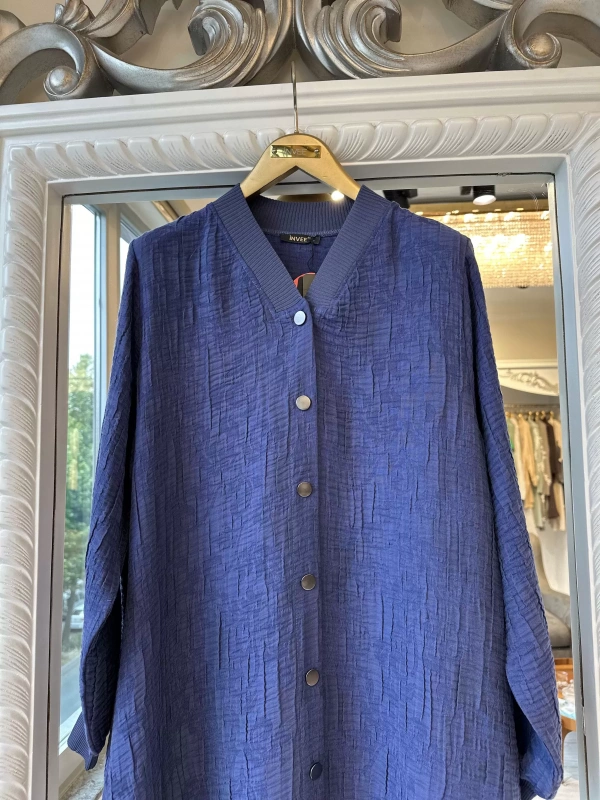 İNVEE 6983 İndigo Kap