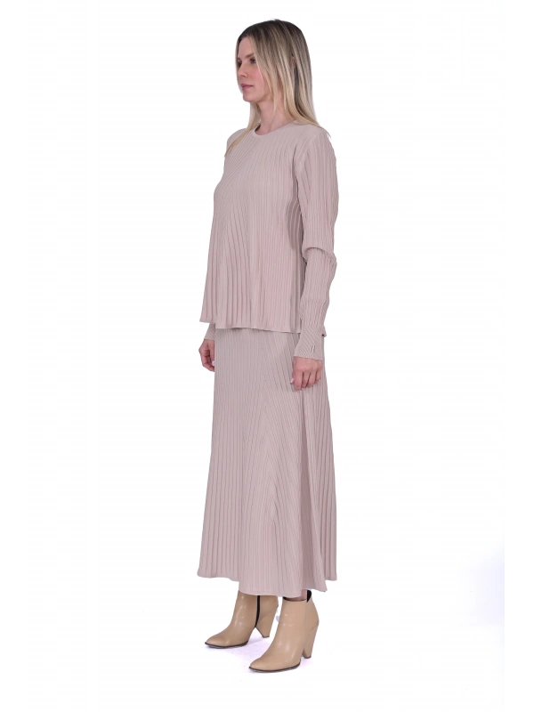 İNVEE 6985 Fondöten Triko Tunik