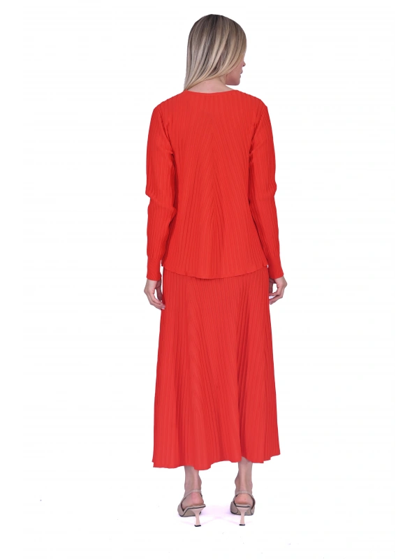 İNVEE 6985 Oranj Triko Tunik