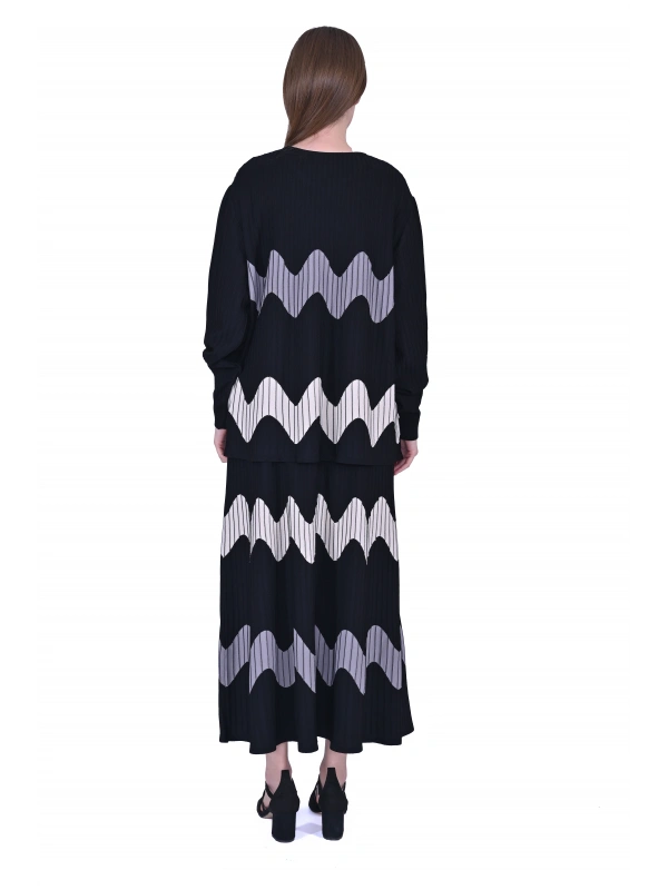 İNVEE 6990 Siyah Triko Tunik