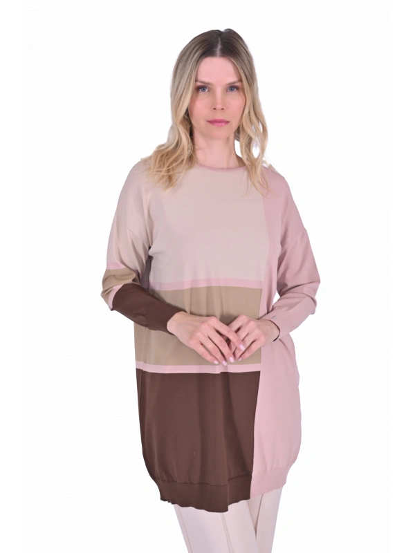 İNVEE 6994 Somon Triko Tunik