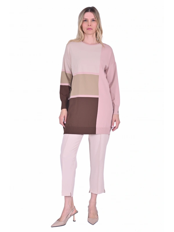 İNVEE 6994 Somon Triko Tunik