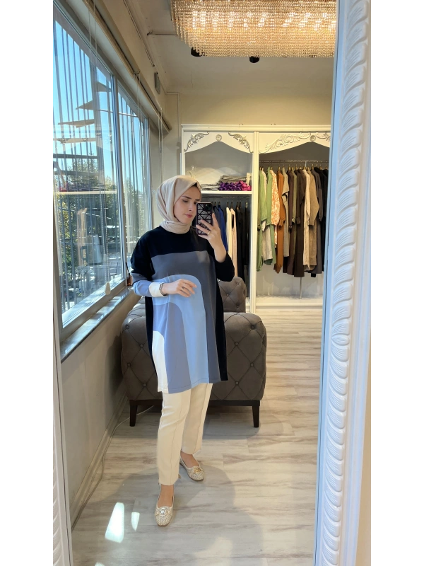 İNVEE 6999 Siyah Triko Tunik